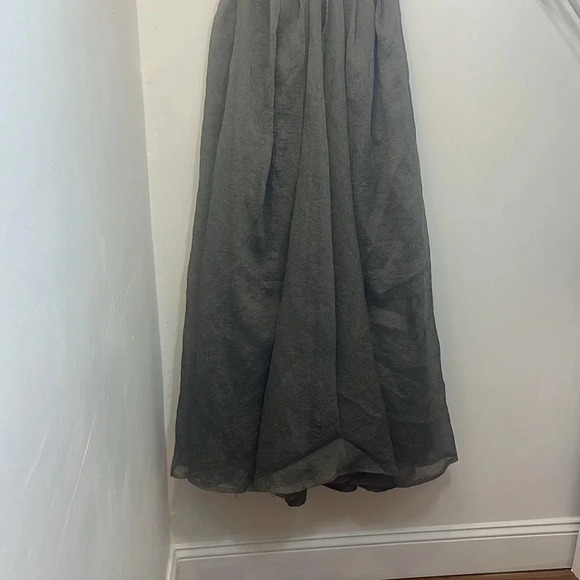 White by Vera Wang Dark Gray Strapless Cocktail Dress Size 4 - Picture 4 of 9